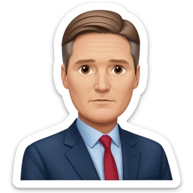 Keir Starmer British politician standing sticker