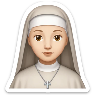 The nun sticker