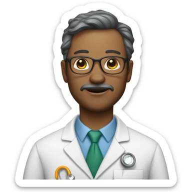 professor-infectious disease specialist, 42-year-old man sticker