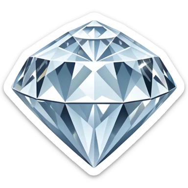 huge white diamond sticker