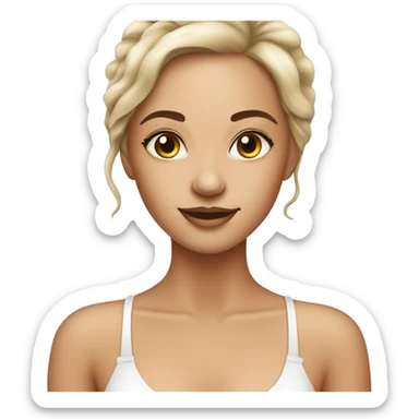 skin care girl sticker