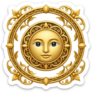 karma symbol sticker