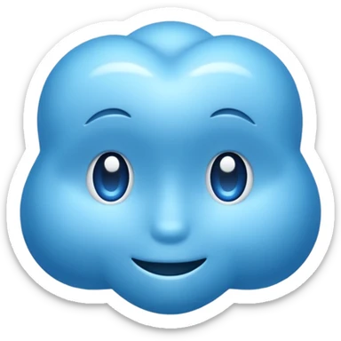 converti in azzurro sticker