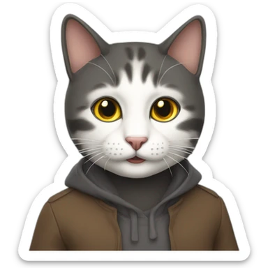 Gatto - strega sticker