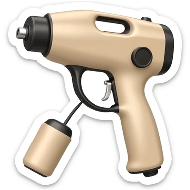 Beige slim massage gun sticker