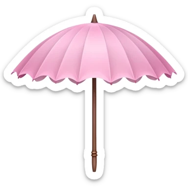 A cute Sakura parasol  sticker