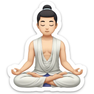 Meditando sticker