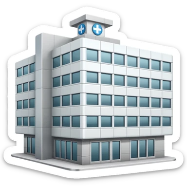 hospital buliding sticker