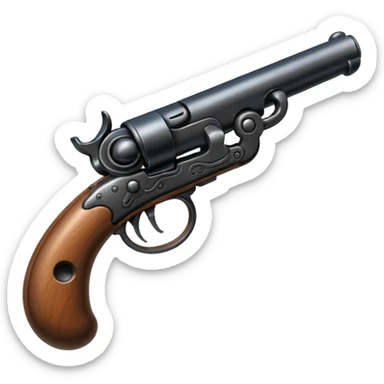 flintlock pistol sticker
