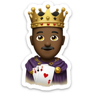 king playing card sticker