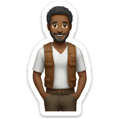 a man who loves wood, beauty and freedom sticker