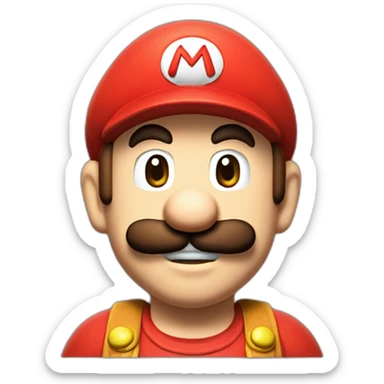 Mario from super Mario bros wonder sticker