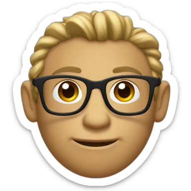 Singe avec des lunettes sticker