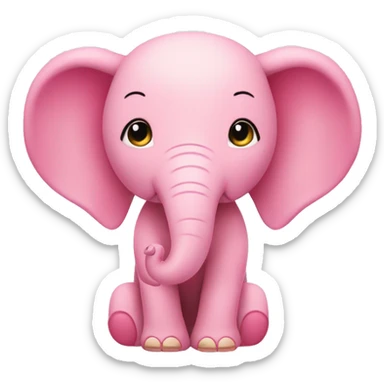pink elephant sonny angel  sticker