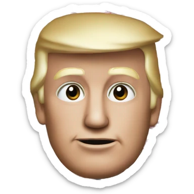 Trump with American flag sticker