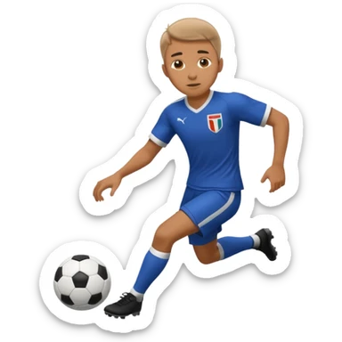 Futbol oynayan erkek sticker