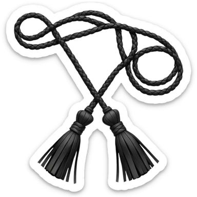 Black leather flogger sticker