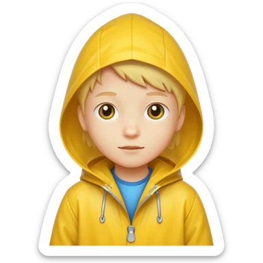 Raincoat Kid sticker