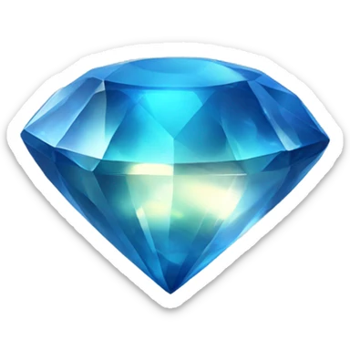 Blue Gem shiny sticker