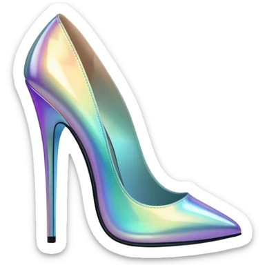 Iridescent heels sticker