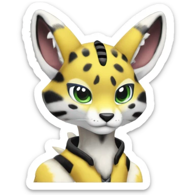 Anthro Metabee Medabee Renamon Zeraora Vernid Serval sticker