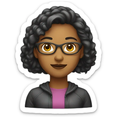 female ux designer sticker