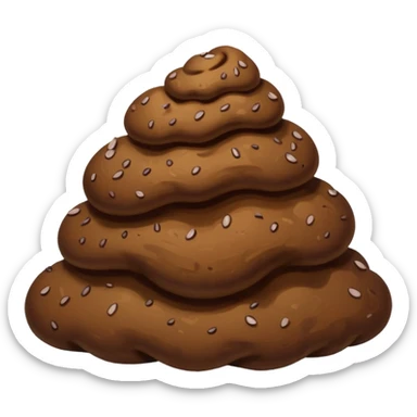 Poop eating poop sticker