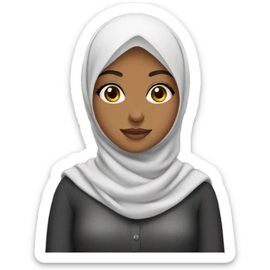 Hijab girl sticker