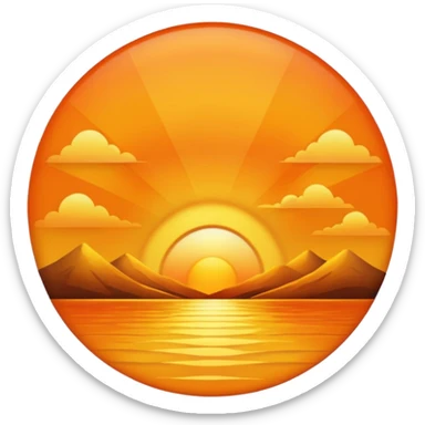 golden hour sticker