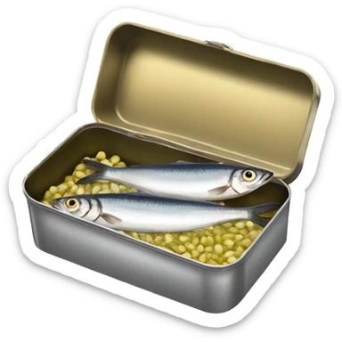 sardines in tin sticker
