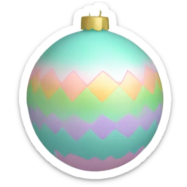 Pastel ornament sticker