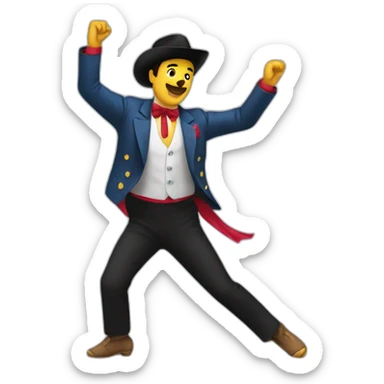Juan cubo dancing sticker