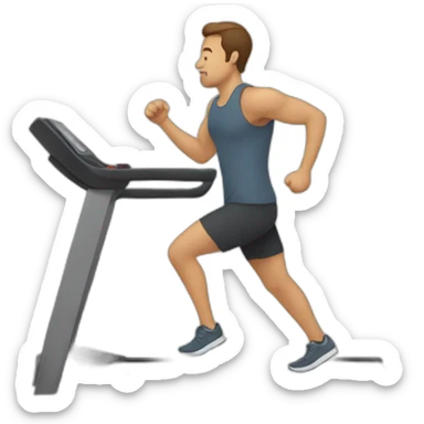 Treadmill sticker