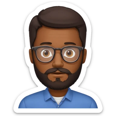 Hombre con barba sticker