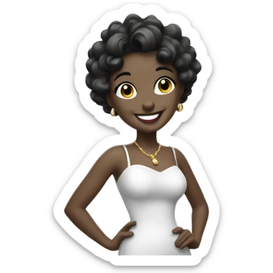 Betty Boop Smiling sticker