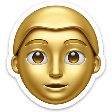 🤍 in gold sticker