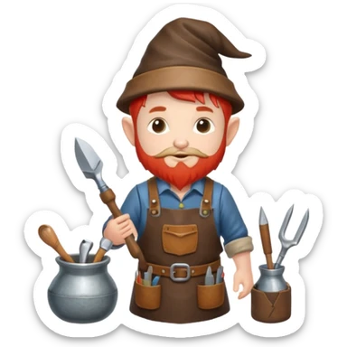 British gnome artificer sticker