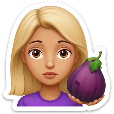 Un higo y una muchacha cansada sticker