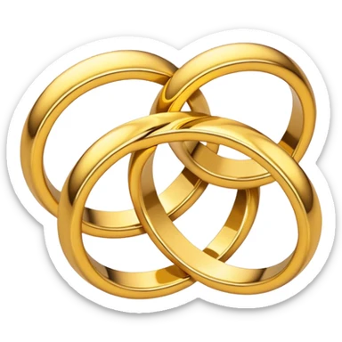 I want two rings intertwined emoji sticker