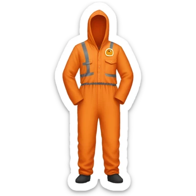 orange prison jumpsuit  sticker