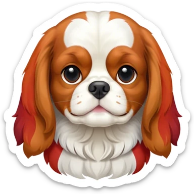A King Charles cavalier  sticker