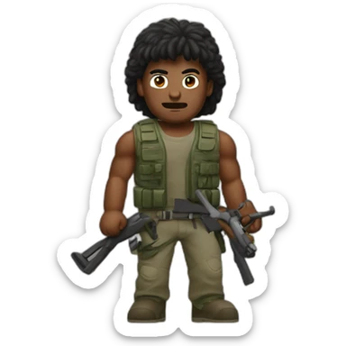 Rambo sticker