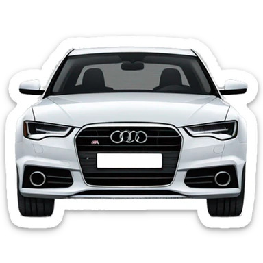 Audi A6 face black sticker