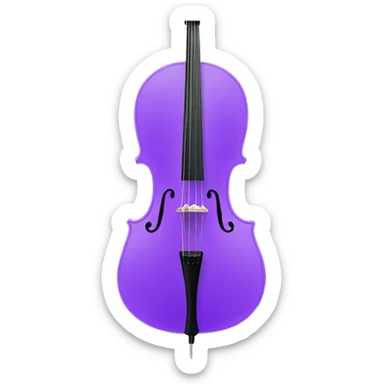 Purple Cello sticker