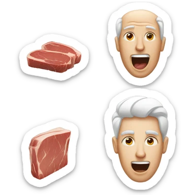 Progressive meat sticker