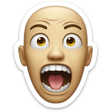 Face Screaming in Fear sticker