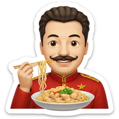 Stalin ăn mì gà sticker