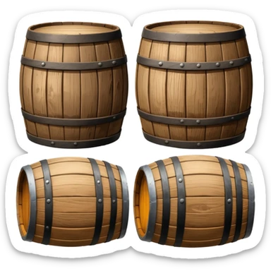 Aged Wine Barrels sticker
