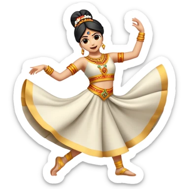 Cinematic Realistic Sirtaki Dance Pop Culture Emoji, showcasing energetic traditional dance movements rendered with dynamic, rhythmic lighting and expressive detail. sticker