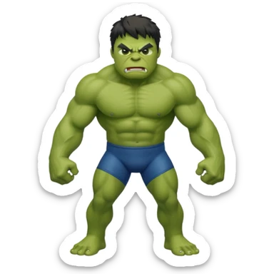 Hulk wrestling  sticker